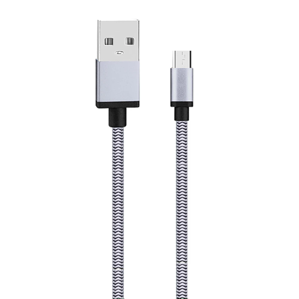 1 м 2 м Micro USB кабель для samsung, кабель для быстрой зарядки данных, Белый Оранжевый, кабель для быстрой зарядки 1A 1.7A для Xiaomi Microusb Кабели