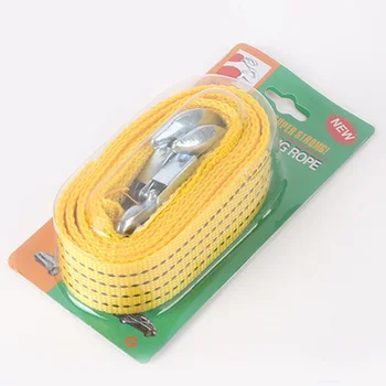 

300cm Tow Strap Equipment Heavy Duty Pull rope Forged hooks 3 tons Modification Vehicle