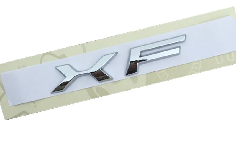 V6 V8 3,0 5,0 AWD XF XJL буквенная Эмблема для Jaguar хромированная эмблема на крыло багажника разгрузочная емкость Автомобильный логотип стильные наклейки - Название цвета: XF
