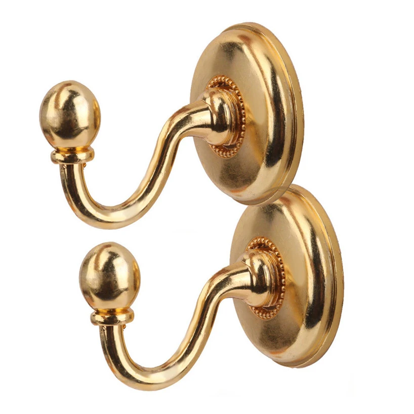 2 metal wall fixing hook wall practical simple European-style metal texture hook back hook bedroom living room coat rack
