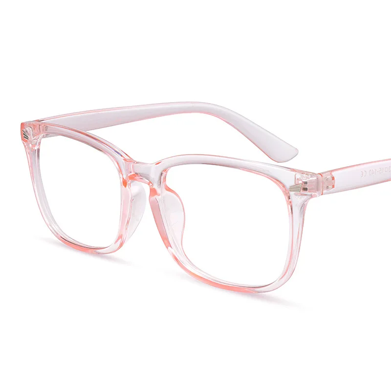 transparent pink Zilead анти-голубые световые очки оправа, квадратные оптические сеточки, компьютерные очки, очки для мужчин и женщин - Цвет оправы: transparent pink
