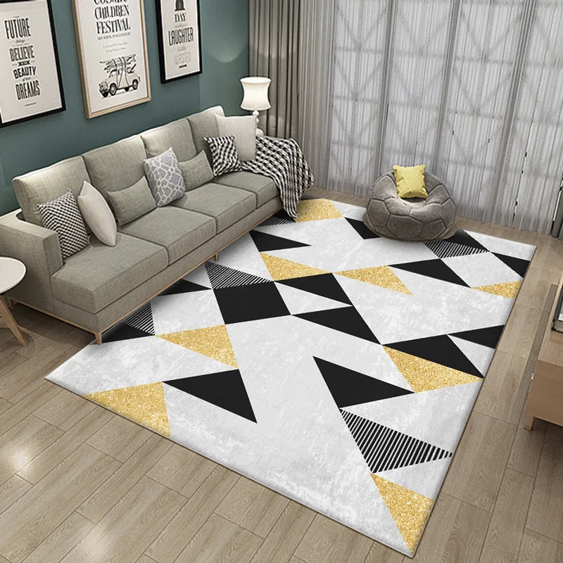 Простые ковры для гостиной индивидуальные спальни ковер на диван кофе Настольный коврик нордический ковер современные коврики