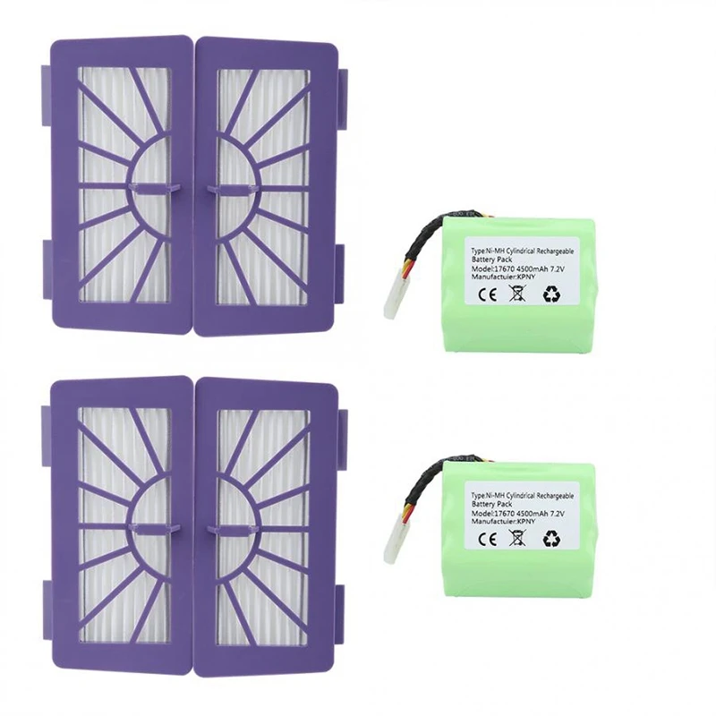 

Filter Replacement with Battery for Neato XV11 XV12 XV14 XV15 XV21 Vacuum Cleane