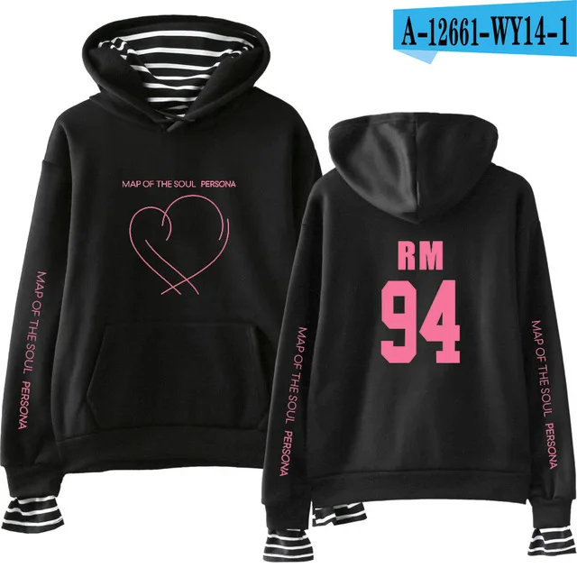 17 Модный JIMIN J-HOPE JUNG KOOK SUGA, сексуальный альбом, карта Soul Persona, принт, поддельные два предмета, толстовки для женщин/мужчин, тонкие/флисовые пальто - Цвет: 17