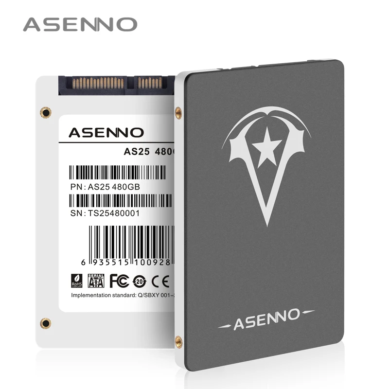 Asenno SSD 2,5 120 ГБ 240 480 1 ТБ Внутренний твердотельный накопитель SSD жесткий диск SSD SATA SATAIII для портативных ПК компьютер