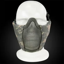 Наружная стальная проволока дышащая полулицевая Защитная тактическая маска CS военная Маскировка маска