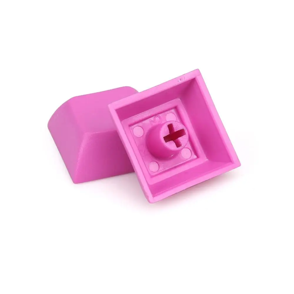 Pbt dsa keycap 1u смешанный цвет красный esc желтый синий колпачки для игровой