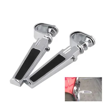 

Motorcycle U-shaped Clip Foot Pedal Pegs Clamps Kit Anti-vibrate Engine Guard Q9QD