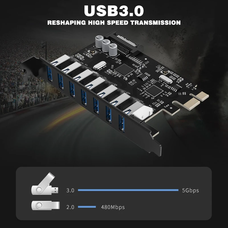 interface adaptador de expansão para computador desktop