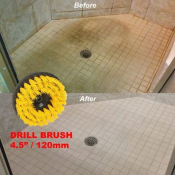 

2 Pcs/Set Tile Grout Power Scrubber Cleaning Drill Brush Tub Cleaner Combo Kit