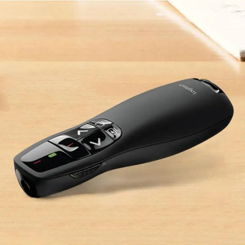 Logitech R400 Беспроводной Ведущий красная лазерная указка PPT Дистанционное указка для презентаций PowerPoint 15 м Беспроводной расстояние