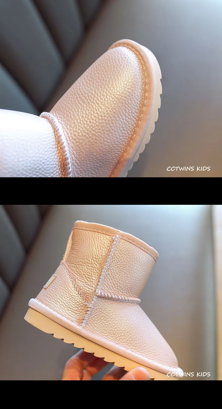 CCTWINS/детская обувь; коллекция года; зимняя обувь из натуральной кожи для маленьких мальчиков; модные детские ботильоны; брендовые зимние ботинки для девочек; SNB118