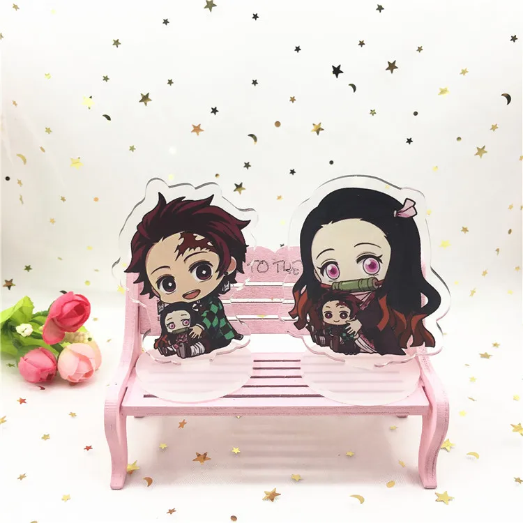 Аниме Demon Slayer Kimetsu no Yaiba брелок Tanjirou Nezuko Tomioka Giyuu Kibutsuji Muzan Tsuyuri Kanawo акриловый милый брелок для ключей