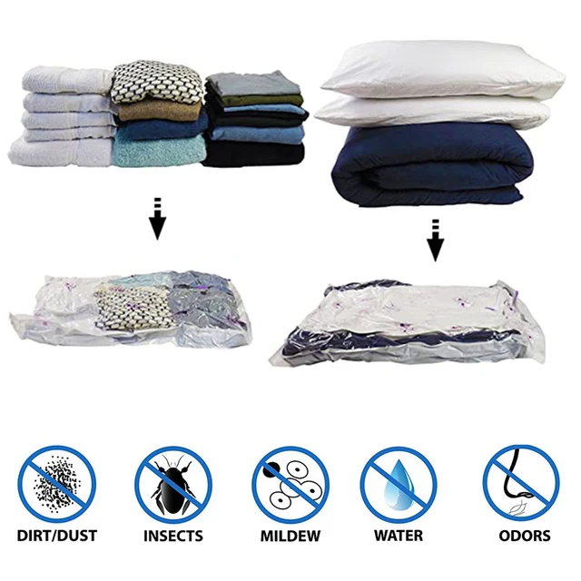 Roll-Up Compression Vacuum Storage Bags Foldable Travel Space Saver Bags  Plastic Compressed Home Clothes Storage Bags 50*70cm - Price history &  Review, AliExpress Seller - Global Top Kitchen Store