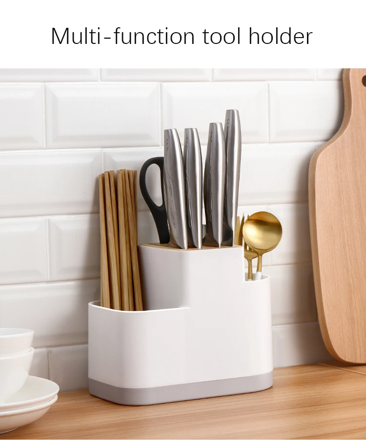 Kitchen Supplies Fun Multifunctional Household Storage Knife Holder Tray Fork Spoon Finisher Chopsticks Knife Drying Rack Access