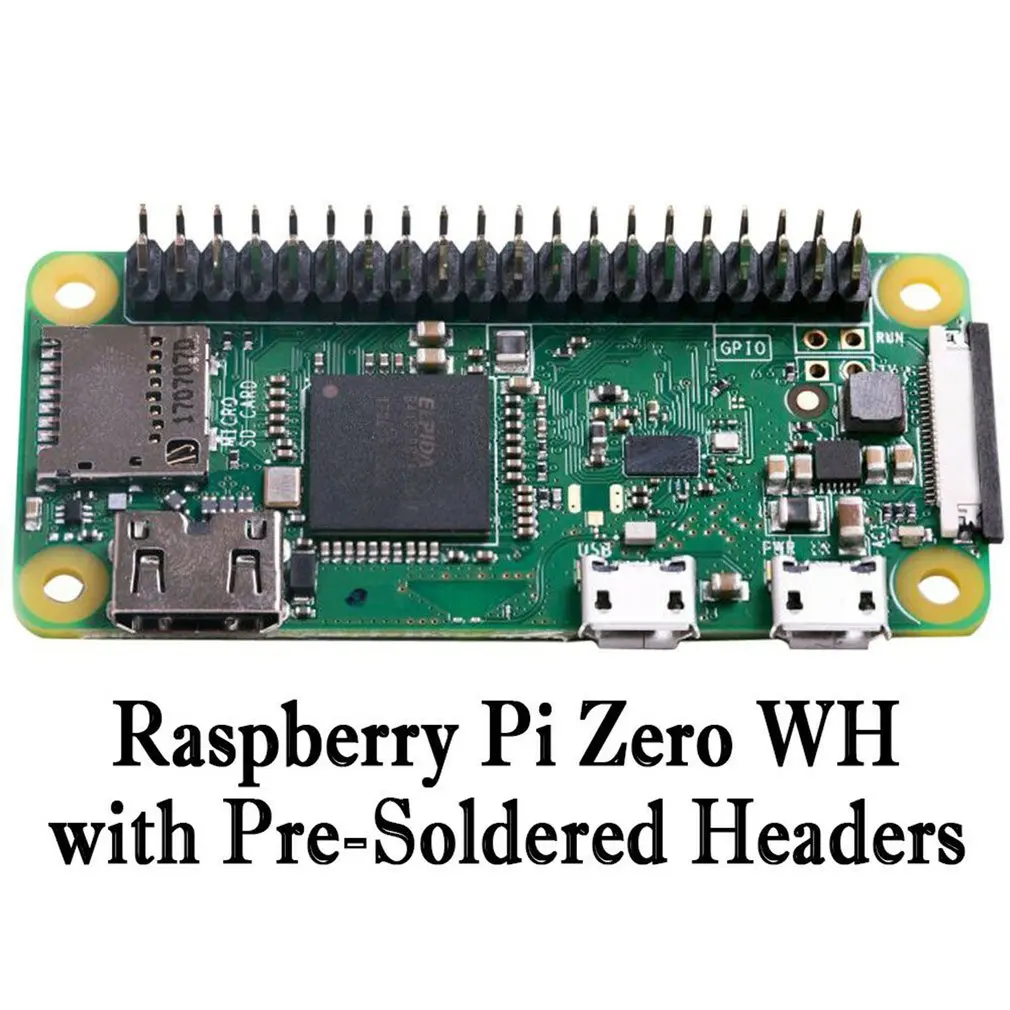 

for Raspberry pi Zero WH Camera Connector Pi0 Pi Zero WH board 1GHz CPU 512MB Development Board Built in WIFI Wireless