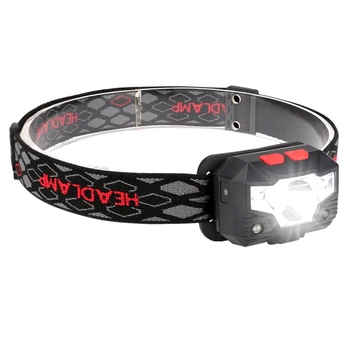 

1 Pack Rechargeable Headlamp Flashlight, 800 Lumens Motion Sensor Headlamp, IPX4 Waterproof, Bright White Led & Red Light