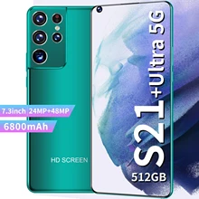 2021 S21 Utra 7.3 Inch Full Screen Smartphone Global Version 12G 512GB Android 10 GPS Cellphone Unlocked Dual SIM Mobile Phone