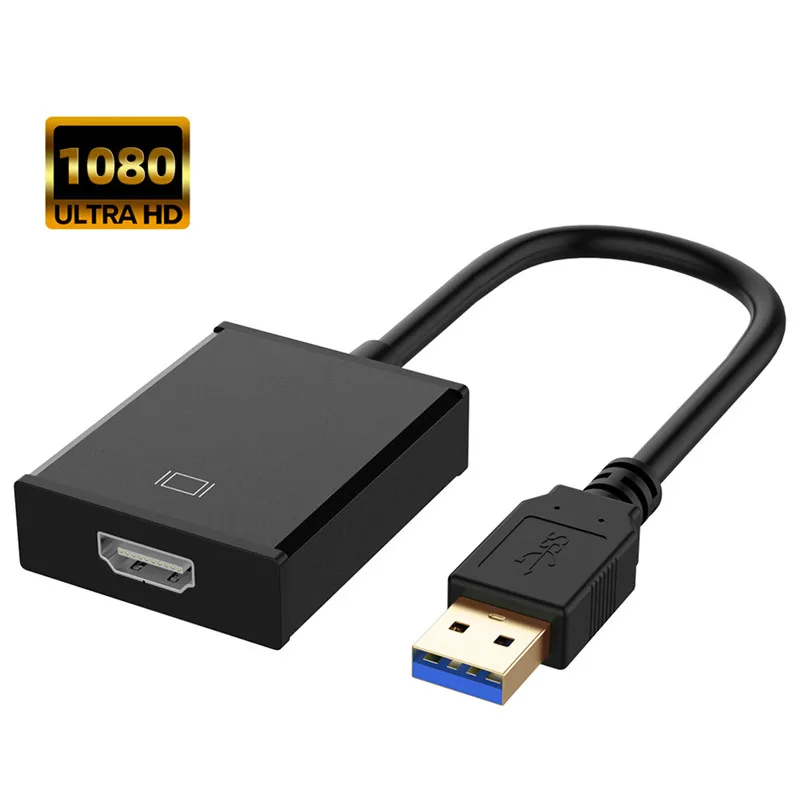 1080P USB 3 0 к HDMI адаптер внешняя видеокарта мульти монитор аудио видео конвертер