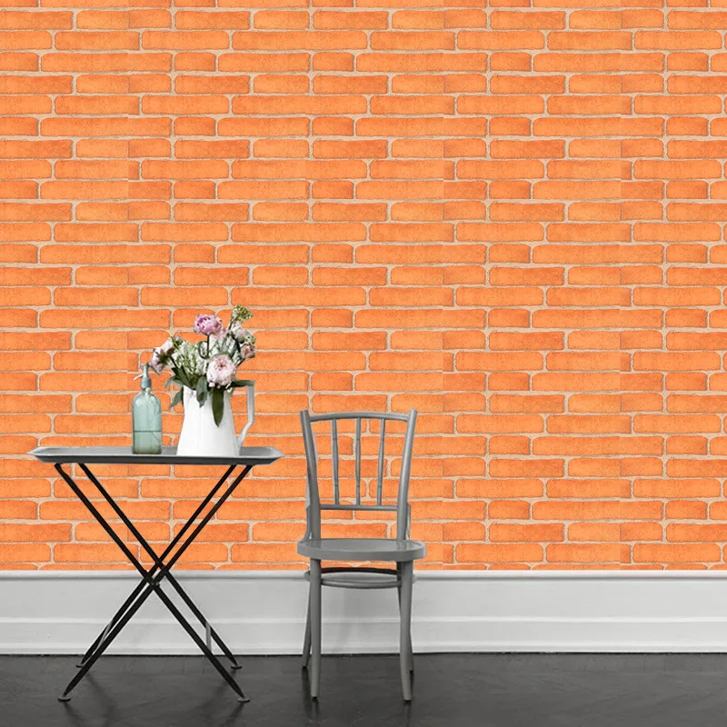 3D Rot Ziegel Tapete Für Wohnzimmer Schlafzimmer Küche TV