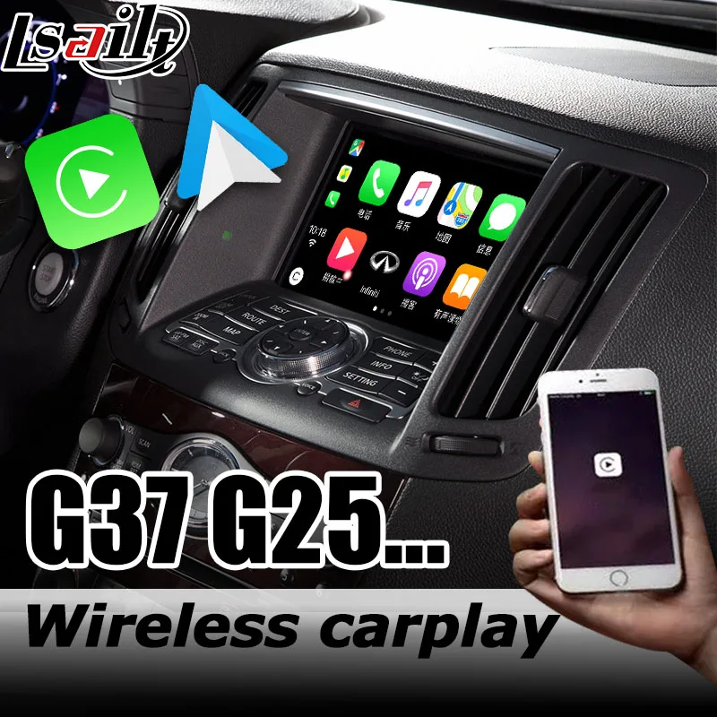 Интерфейсная коробка Carplay для Infiniti G37 / Q40 2009-2016 с Q70 QX50 QX60 QX70 QX80 Skyline Android Авто youtube play