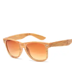 2019 Новая модная коробка деревянные зерна женские солнцезащитные очки дикие солнцезащитные очки тренд повседневные Солнцезащитные очки