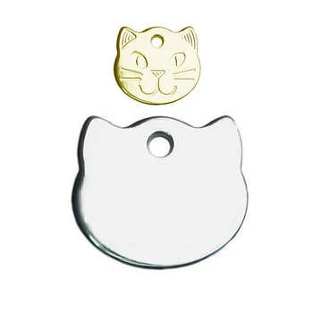 

Cat Name Tag Anti-lost Stainless Steel Cat Tag Pet Collar ID Tags Kitten Should Engrave By Yourselves