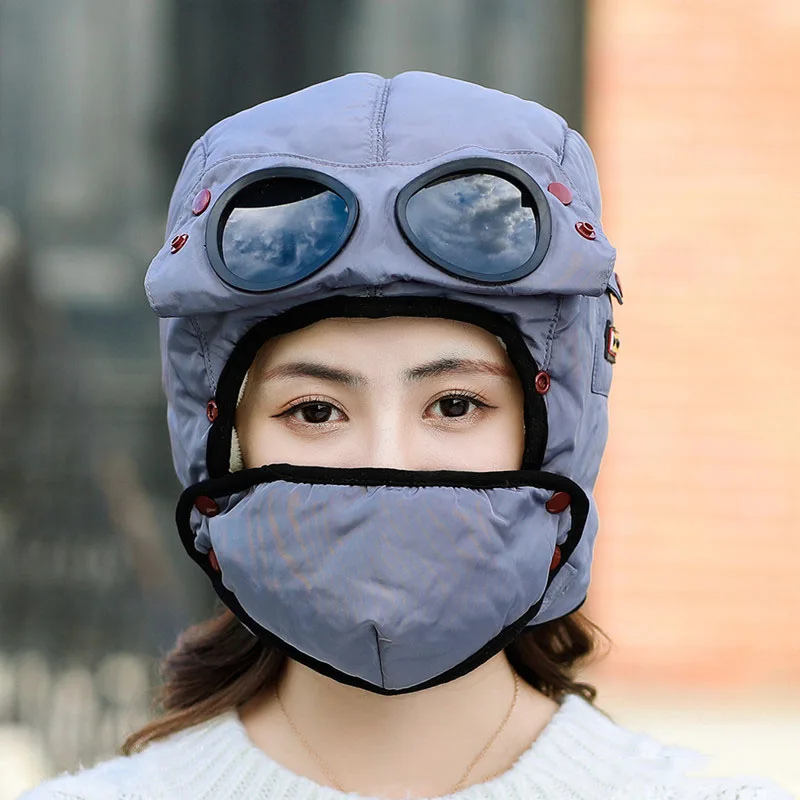 Thermals зимняя охотничья шапка утолщенная теплая с ветрозащитной маской защита для ушей для улицы KS