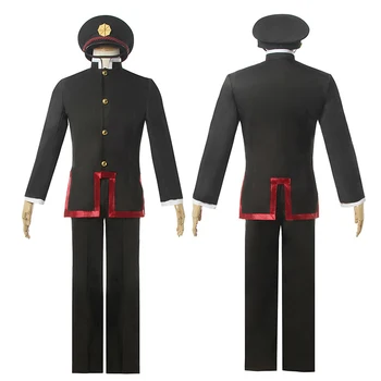 

Toilet-Bound Hanako-kun Cosplay Costume Jibaku Shounen Hanako-kun Men Anime Halloween School Uniform Hat Wig Full Set