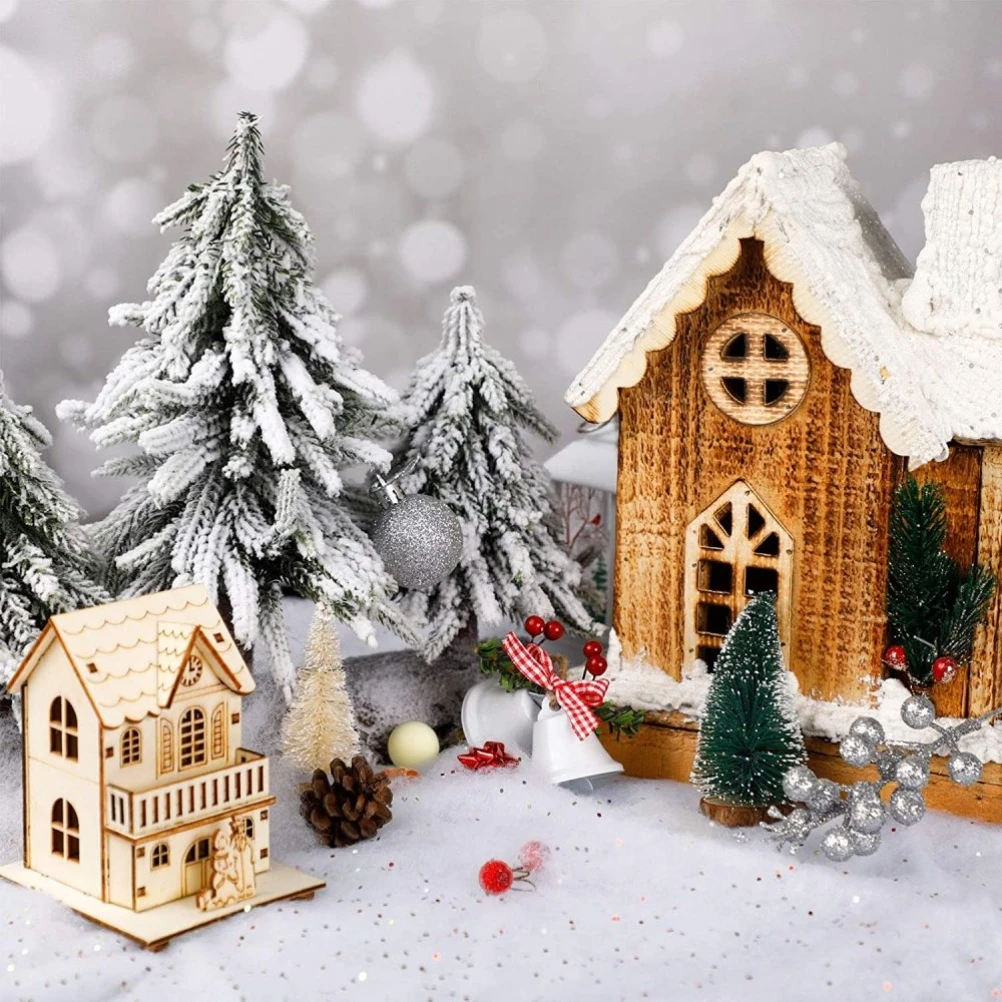 Rotolo di Manto nevoso Artificiale Finto Scena di Decorazioni Natalizie per Decorazioni di Sfondo del Villaggio di Natale Gmuret Coperta di Neve Natalizia 