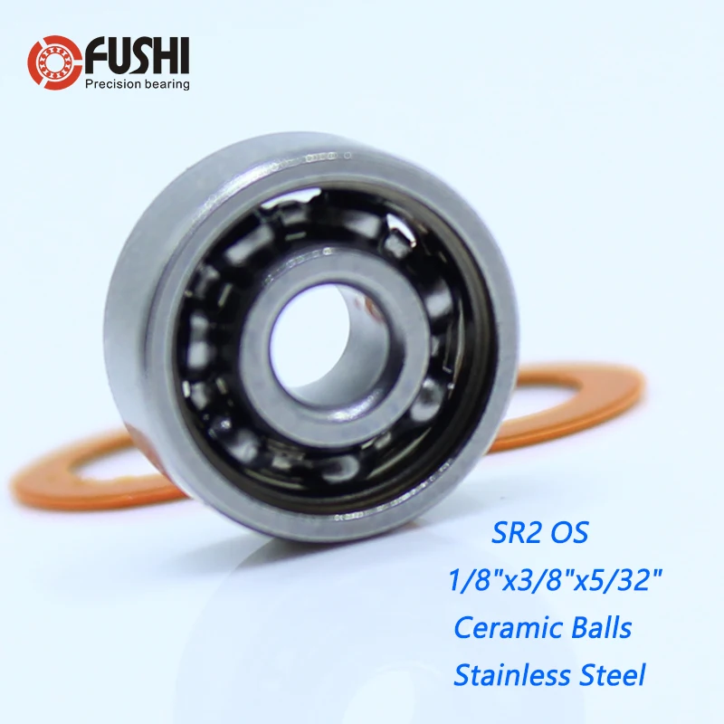 SR2 2OS подшипник 1/8 &quotx3/8&quot x5/32 &quotCB ABEC7 из нержавеющей стали Гибридный керамический