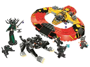 

10747 434pcs Thor Ragnarok Ultimate Battle For Asgard Model Building Block Movie Gifts Set Compatible With Lepining