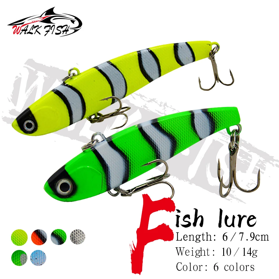 WALK FISH 1 шт. ВИБ 10 г 14 Тонущая искусственная Вибрирующая приманка из твердого