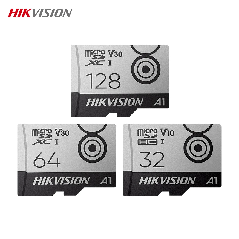 Original HIKVISION Micro SD Card V30 128GB 64GB V10 32GB SDHC SDXC Class10 Memory Card TF Flash