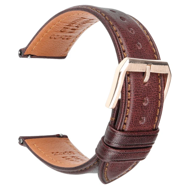 High Quality 20mm 22mm Quick Release Watch Band For Huawei Watch GT 2 Strap Smartwatch Replacement Soft Wristband Dark Brown RG