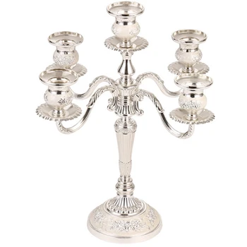 

Candlestick European Style Candle Light Dinner Props Retro Rotating Table Decoration