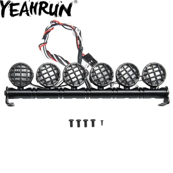 

YEAHRUN 6 Leds Roof Lamp Light Bar for SCX10 D90 TRX4 Wraith Crawler 1/10 RC Accessories