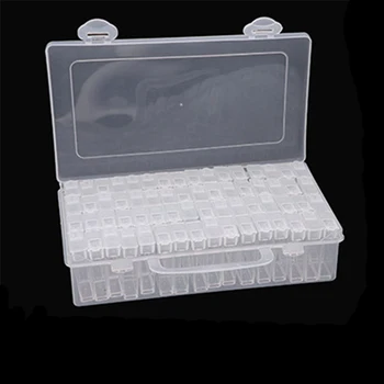 

64/28 Bottles Diamond Painting Tools Accessories Storage Box Beads Container Diamond Embroidery Stone Mosaic Convenience Box