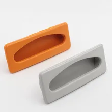 Большой размер квадратная ABS пластиковая квадратная промывка Железный кусок ручки шкафа мебель пластиковая ручка на дверь шкафа