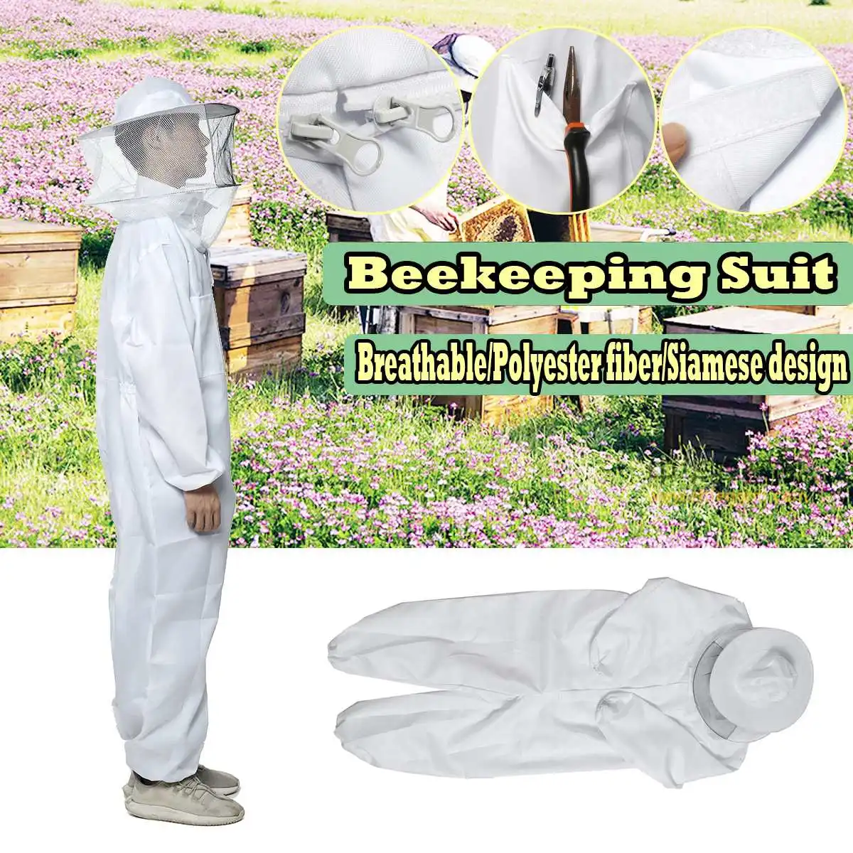 

Bee Keepers Suit Ventilated Bee Beekeeper Beekeeping Suit Protective Clothes Hat Veil For Beekeeper Beekeeping Apiculture Tools