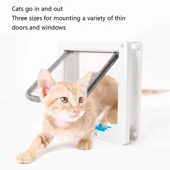 

Intelligent Control Pet Cat Gate Dogs Door ABS Safe Animal Small Pet Cat Dog Gate Pet Supplies Flap Door Pet Product Kitten Door