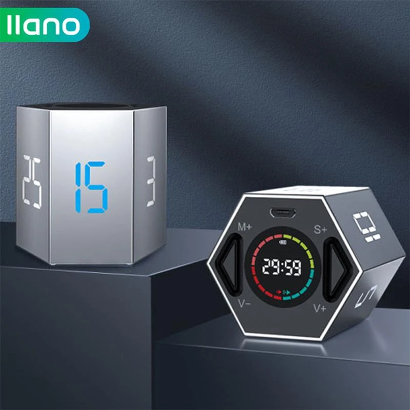 computer speakers llano LED Digital Timer Kitchen Cooking Study Mini Alarm Clock USB Countdown Flip Timer for Exercise Games Works pc speakers