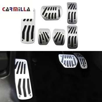 

Stainless Steel Car Interior Fuel Gas Pedal Brake Pedal Footrest Pedals Cover for Peugeot 2008 2014-2019 Accessories