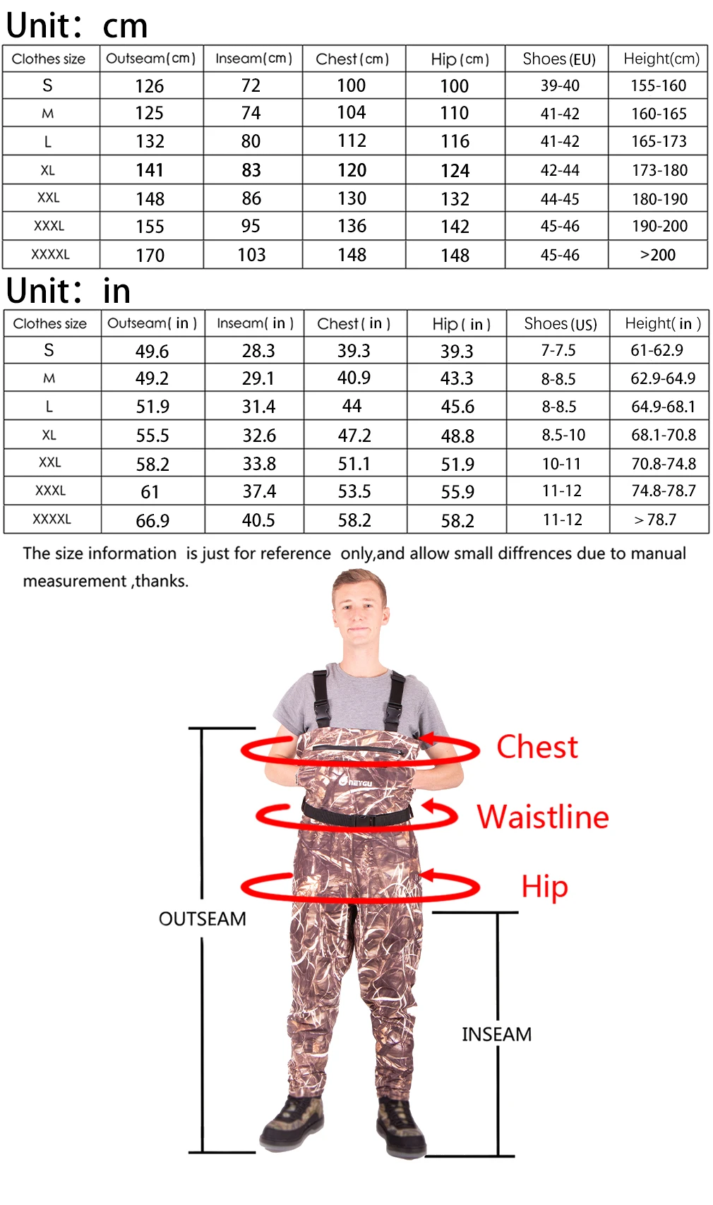 HANITE Открытый водонепроницаемый и дышащий ATV Waders attahed 4 мм неопреновые носки.