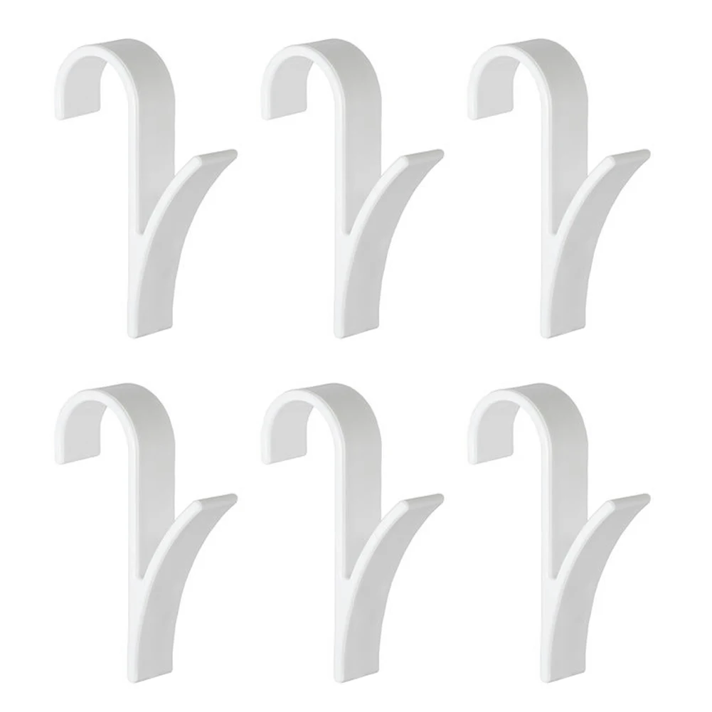 6pcs Towel Hanging Hook Door Storage Organizer Hanger for Heated Towel Kitchen Bathroom Home Accessories TB Sale - Цвет: 6pcs