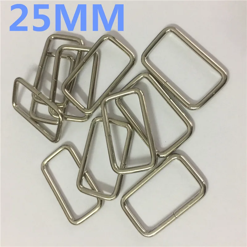 100 шт. прямоугольное кольцо 25 мм 1 ''без сварных лент пряжки ленты DIY рукоделие