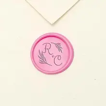 Индивидуальные инициалы с листом воск печать штамп-специальная печать ing воск комплект печатей-Свадебный Воск печать штамп-специальная печать штамп-воск