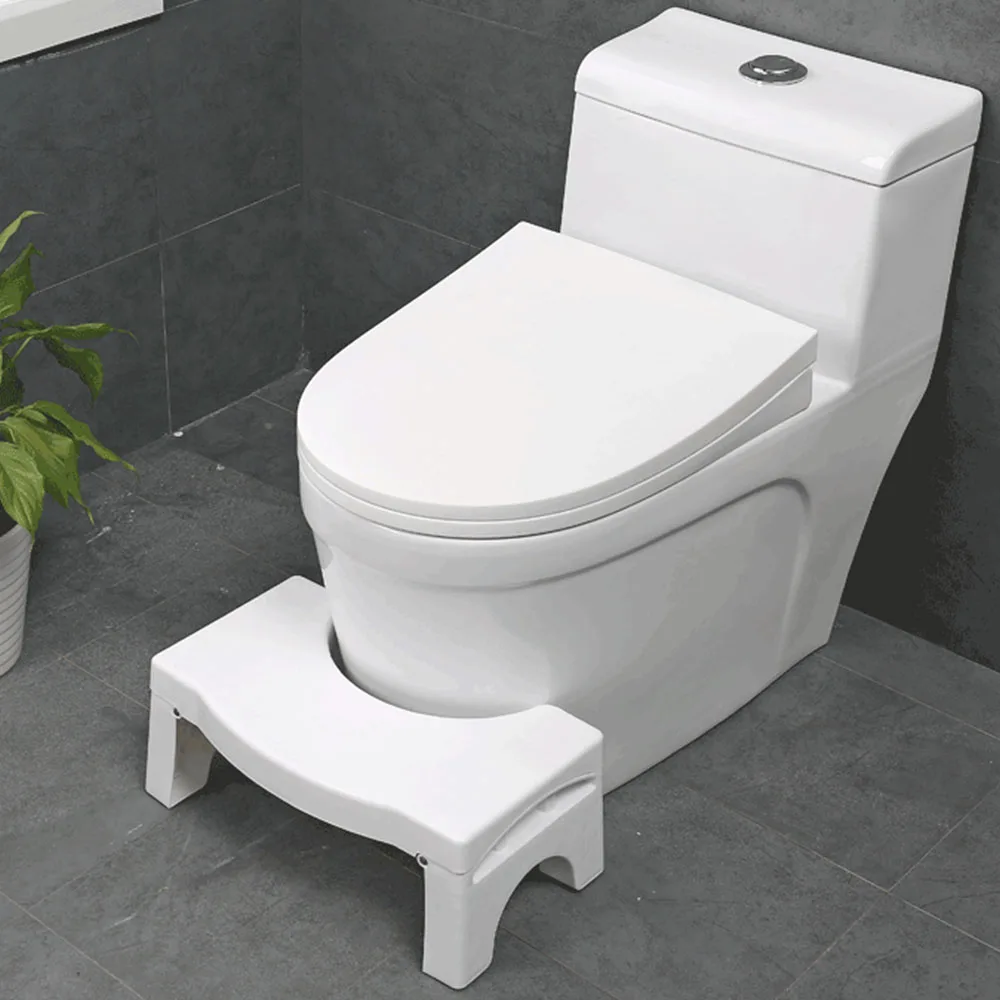 

New Qualified Squatty Bathroom Thicken Folding Portable Stools Toilet Stool Step Footstool Piles Relief Aid Safety Folding Stool