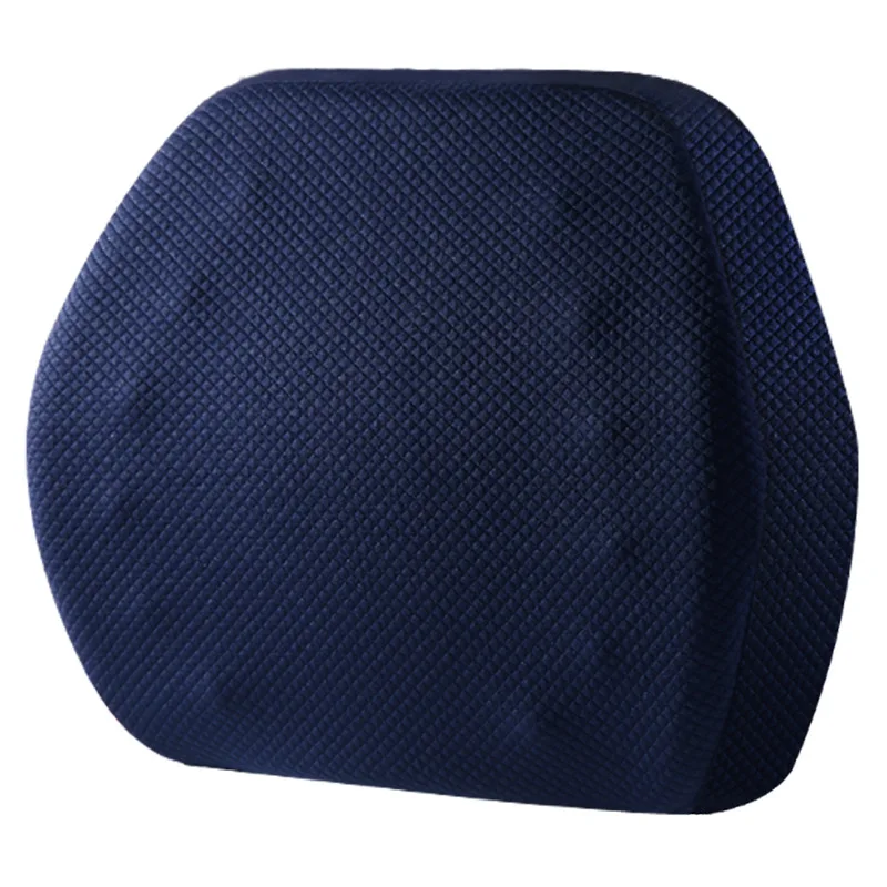 navy blue Шейная Подушка для спины для стула Momery Массажная пена гранулы для беременных снимают поясничное давление для защиты позвоночника Подушка для спины - Цвет: navy blue