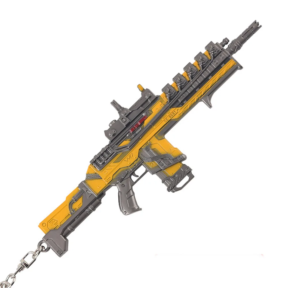 Новинка, брелок для ключей, легенда APEX, игра Battle Royale, модель металлического пистолета, игрушечный брелок из сплава, 20 см, рождественский подарок - Цвет: haomuluoke-S2